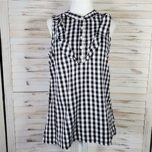 Sleeveless gingham top
